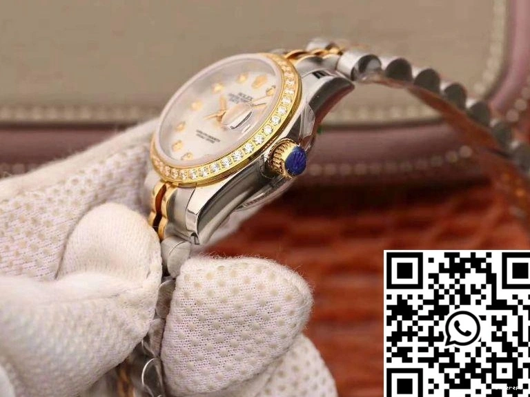 18K Rolex Gold Silver Datejust Lady FastDry Yellow 869 28MM Dial 0717
